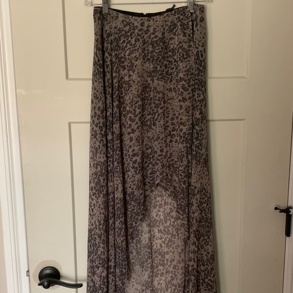 Allsaints sylvania leopard print skirt - Picture 3 of 5